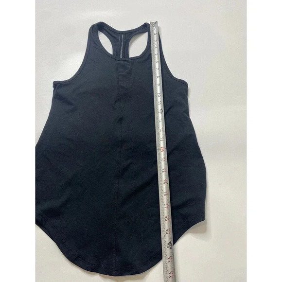Zyia Active Black Mesh Racerback Round Hem Tank Top Woman’s size S - Picture 3 of 7